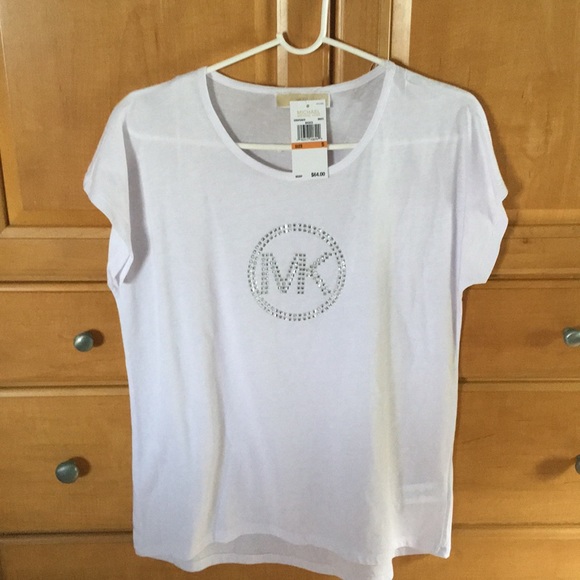Michael Kors Tops - Nwt Michael Kors white tee size s